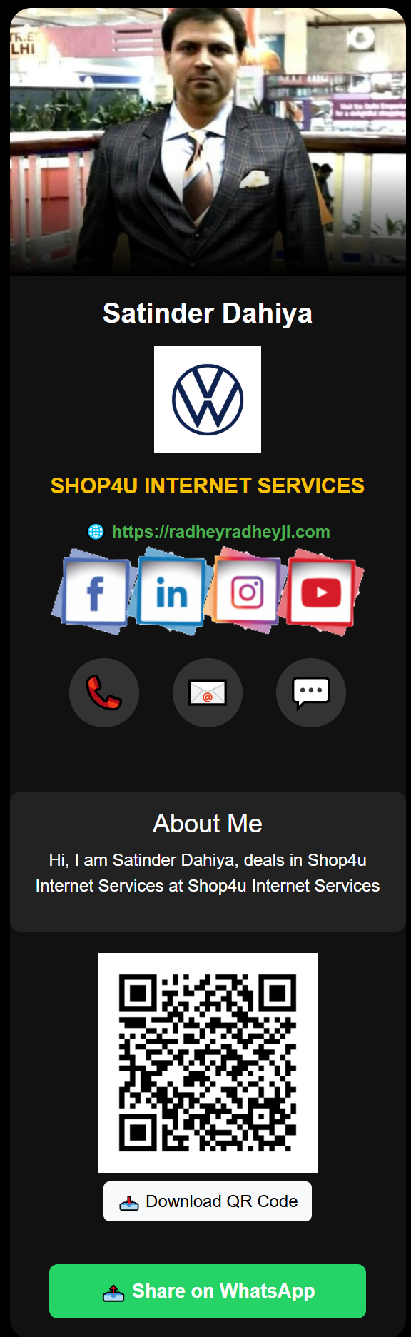 Unlimited Digital Visiting Card